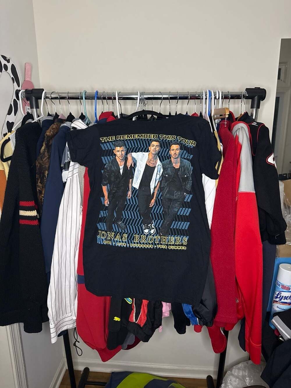 Jonas Brothers The Remember This Tour 2021 Black Concert T-Shirt